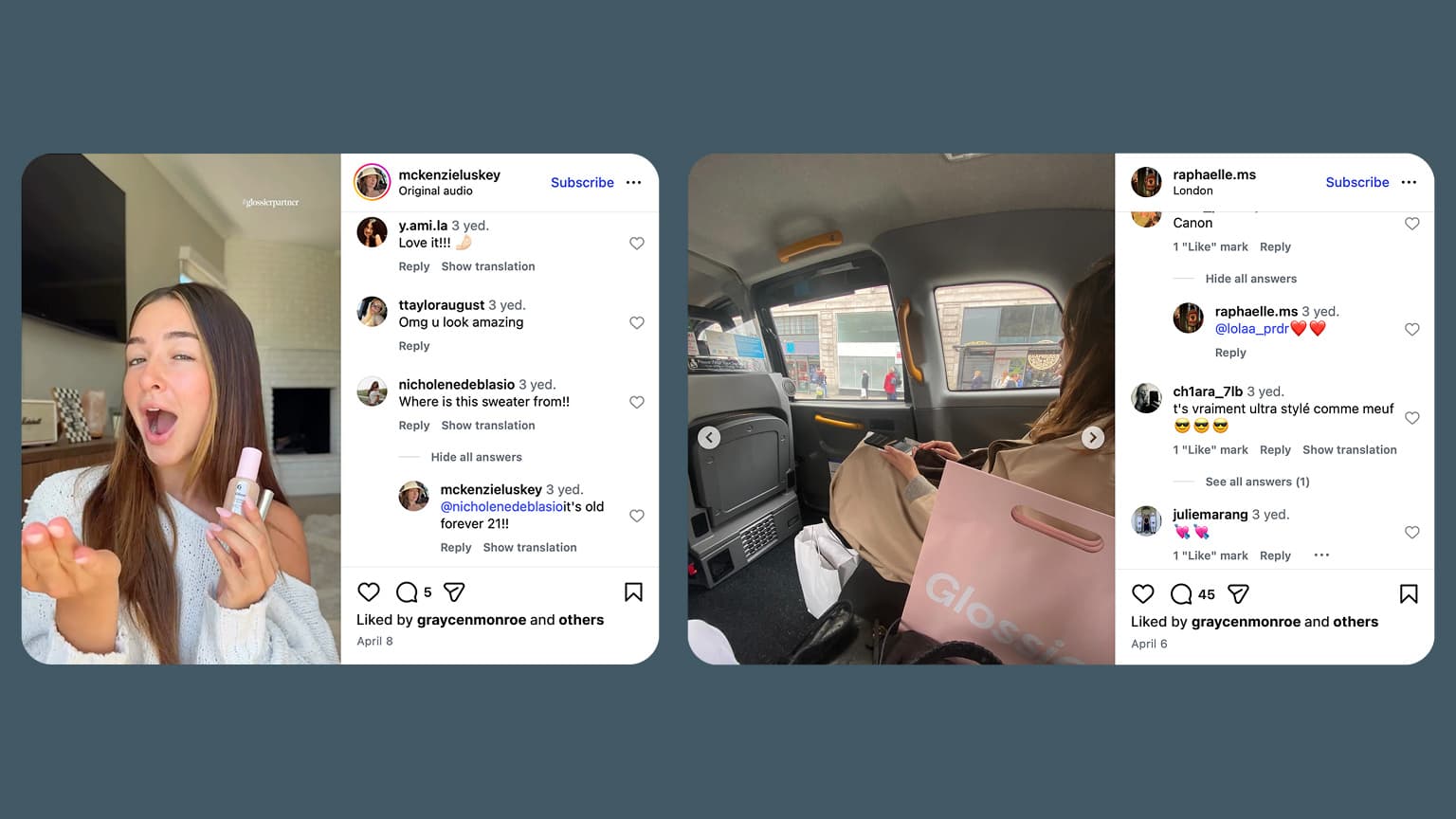 Glossier brand partnership examples