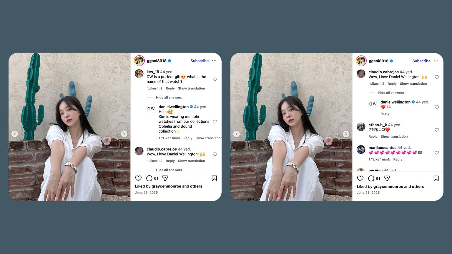 Daniel Wellington influencer partnership